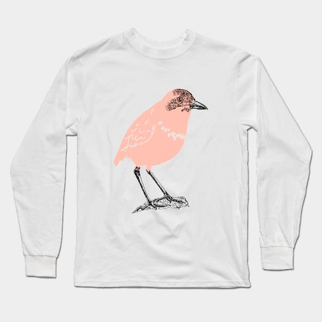 bird and color Long Sleeve T-Shirt by anghewolf